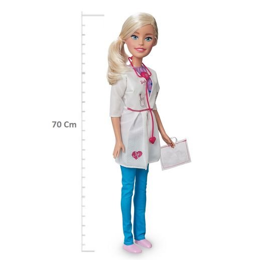Boneca Barbie Médica 70 Cm - Fun Divirta-se