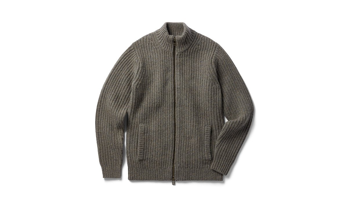The Fisherman Full-Zip in Taupe