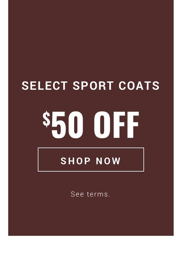 Select Sport Coats 50 Off