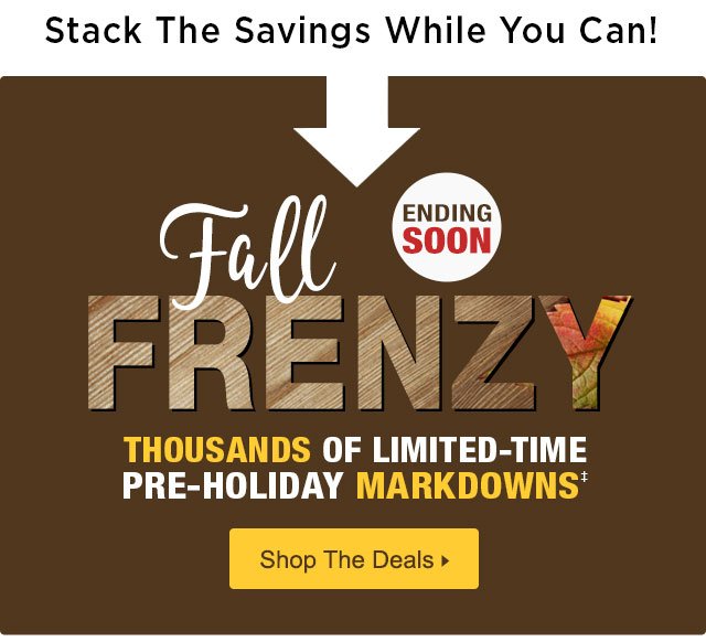 Shop the Fall Frenzy Sale