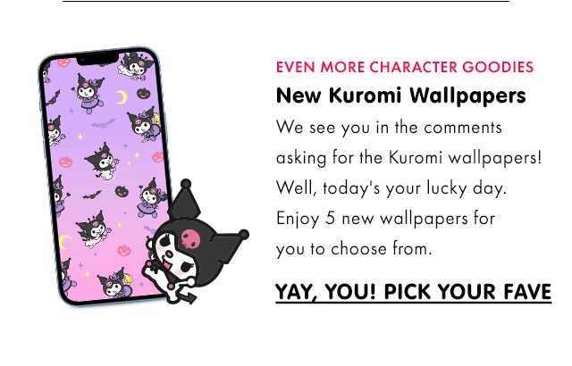 Even More Character Goodies | New Kuromi Wallpapers