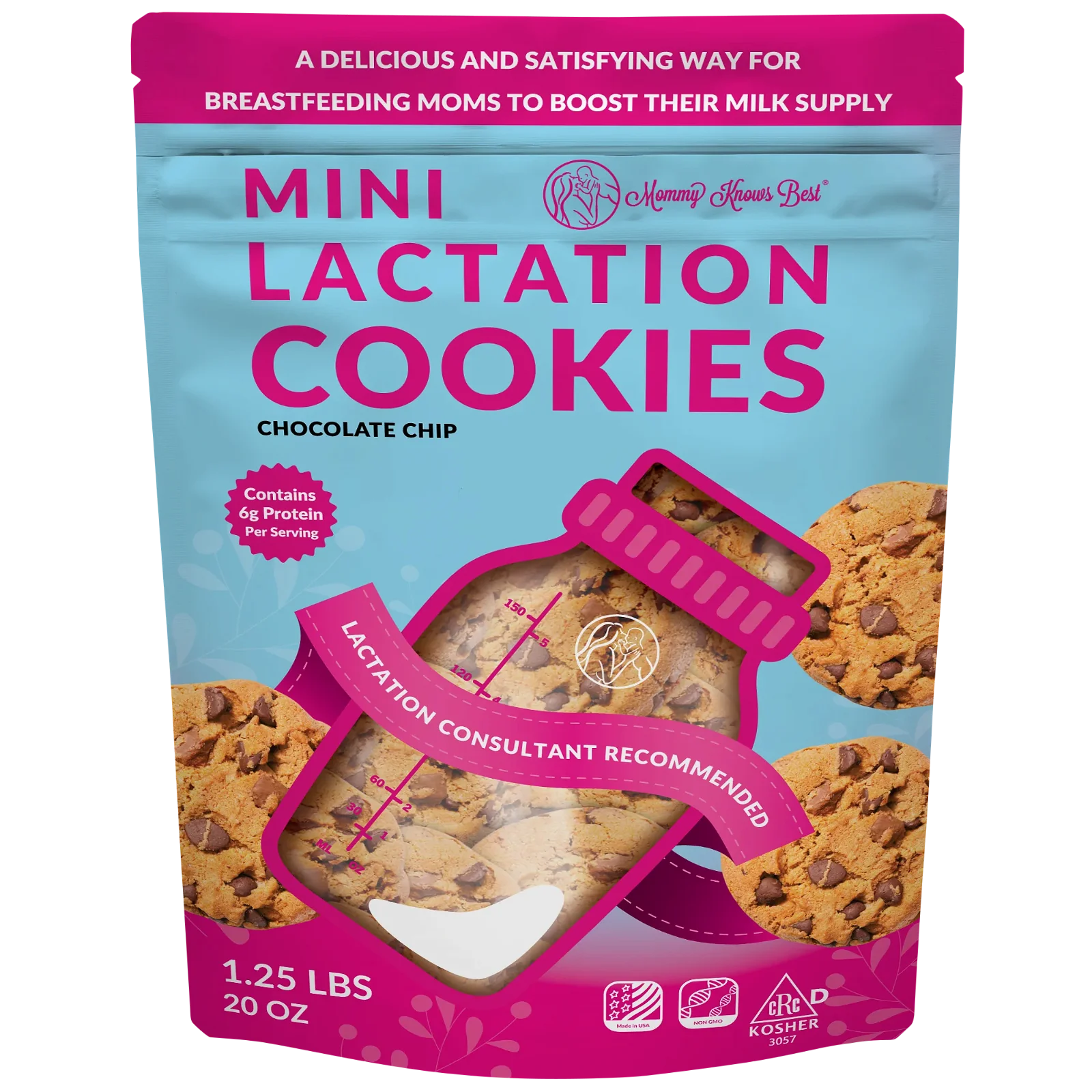 Image of Mini Lactation Cookies Chocolate Chip Ready To Eat (1.25 lbs)