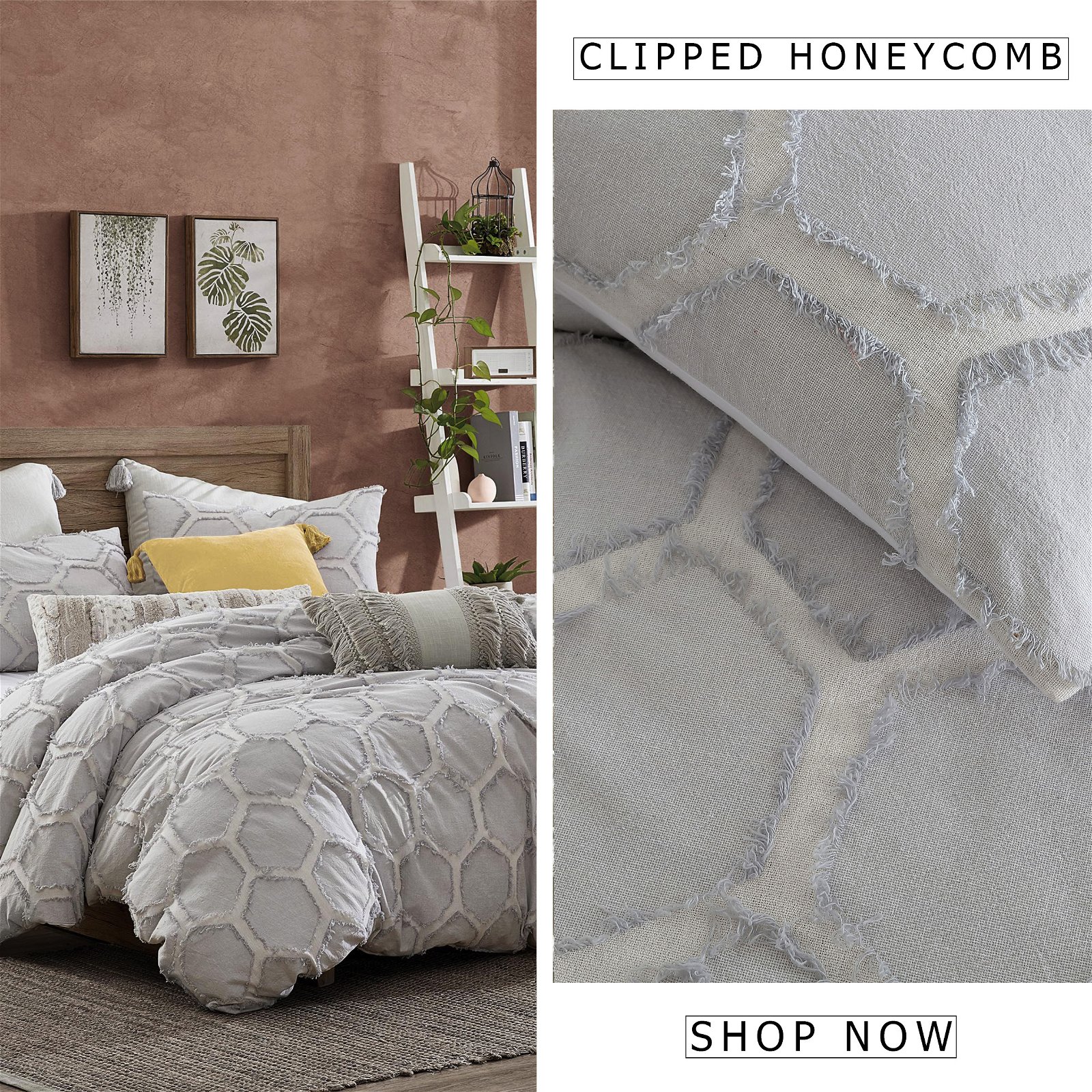 Peri Home Clipped Honeycomb Bedding