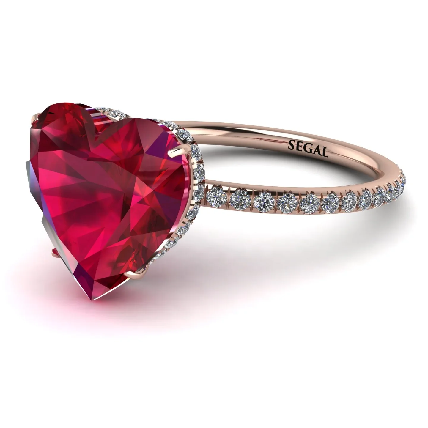 Image of Heart Shape Ruby Ring - Noelle No. 11