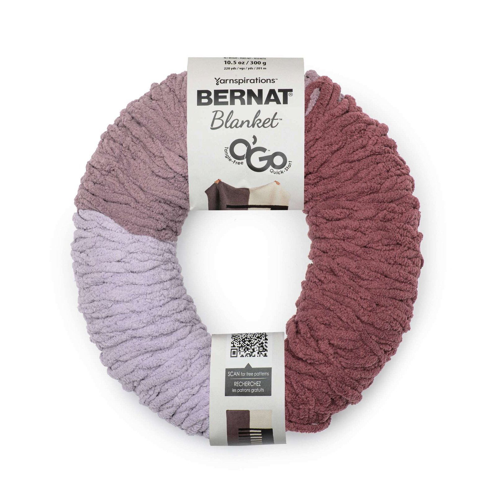 Bernat Blanket O'Go Yarn, Purple Plum