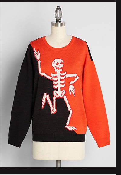 Having Tons of Skele-fun! Graphic Sweater