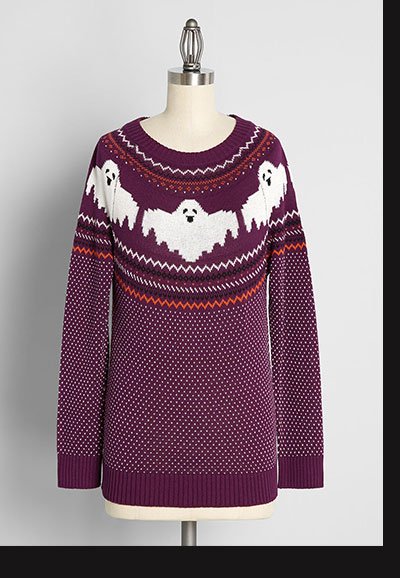 Here For The Boos Fair Isle Sweater