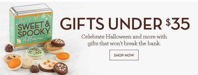 Gifts Under $35 - Celebrate Halloween and more with gifts that won't break the bank.
