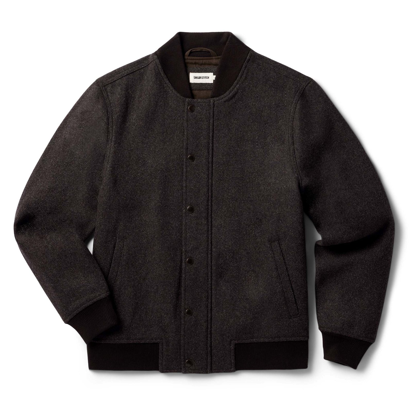 Image of The Bomber Jacket in Espresso Marl Wool