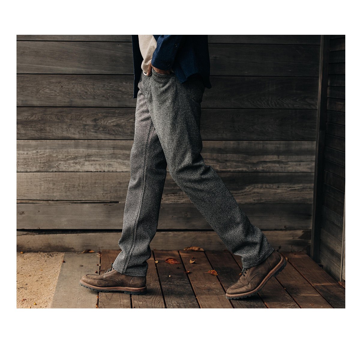 The Camp Pant in Indigo Salt and Pepper