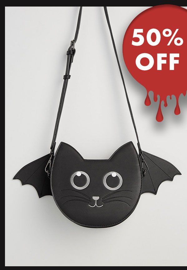 When A Cat Loves A Bat Crossbody Bag