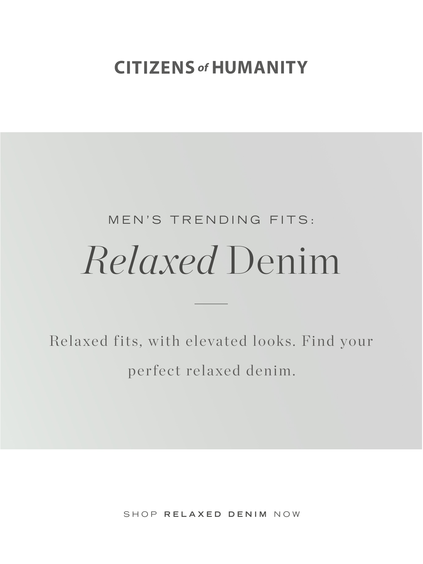 Men's Relaxed Denim