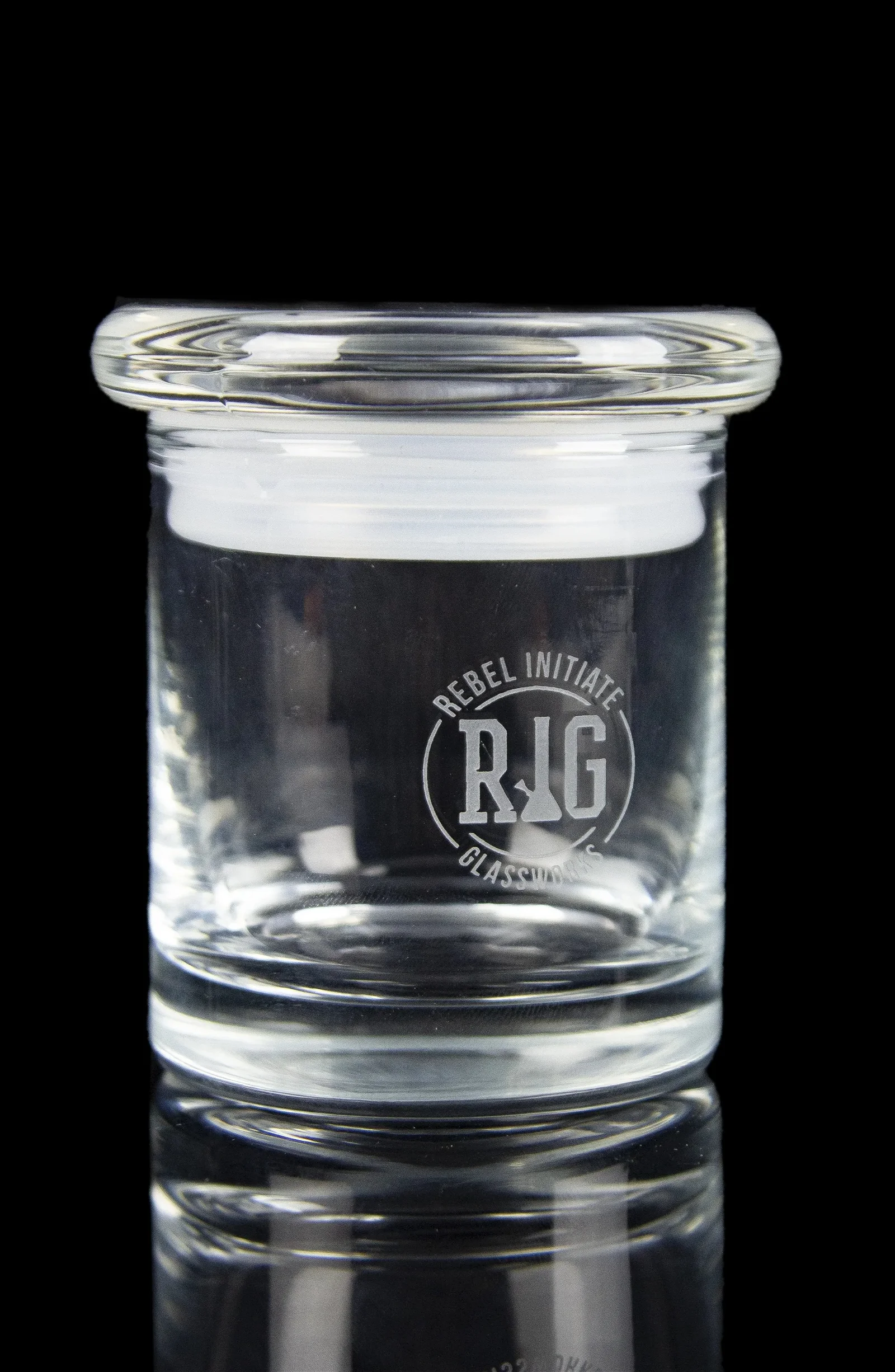 Image of Rebel Initiate Glassworks Airtight Glass Stash Jar