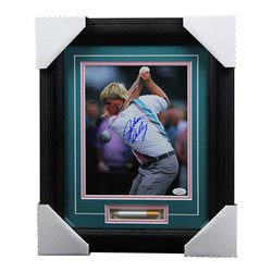 John Daly Autographed Signed Framed Deluxe Smoking Tee Shot with Replica Cigarette - JSA Authentic

