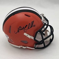 Nick Chubb Cleveland Browns Autographed Signed Mini Helmet - PSA Authentic

