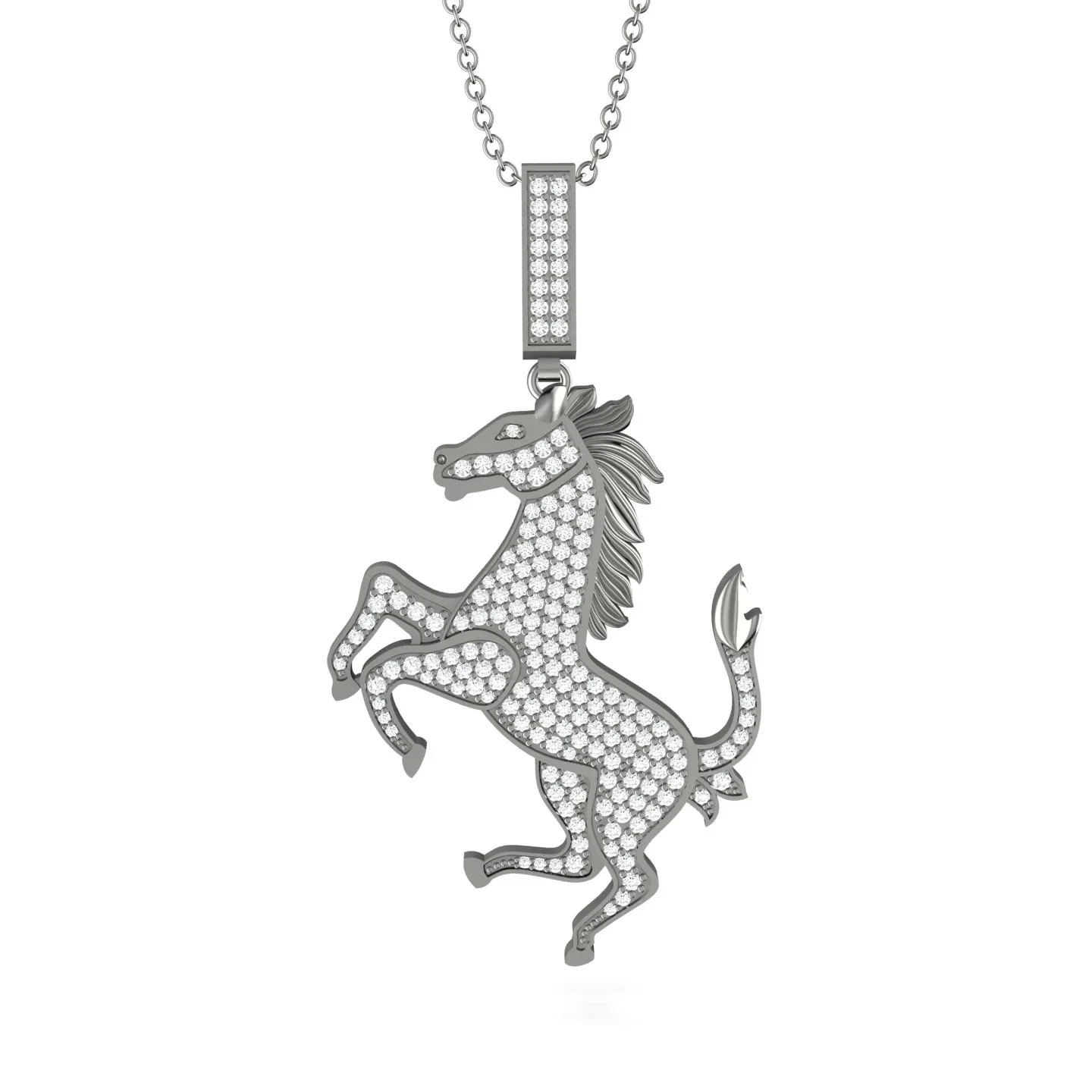 Image of Diamond Horse Necklace - Douglas No. 3