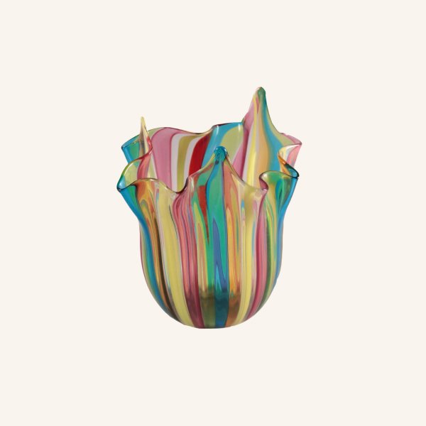 Multicoloured Blow Glass Vase
