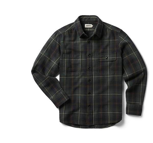 The Moto Utility Shirt in Shale Plaid