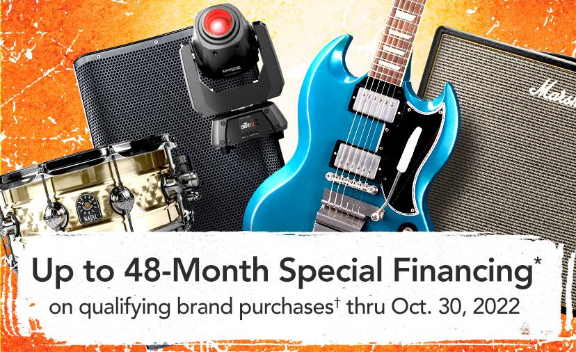 Rocktober. Up to 48-Month Special Financing* Plus 8% back in Rewards† thru Oct. 30, 2022. Browse Offers