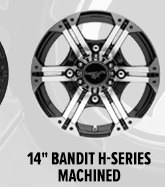 14” Bandit H-Series Wheels – Machined