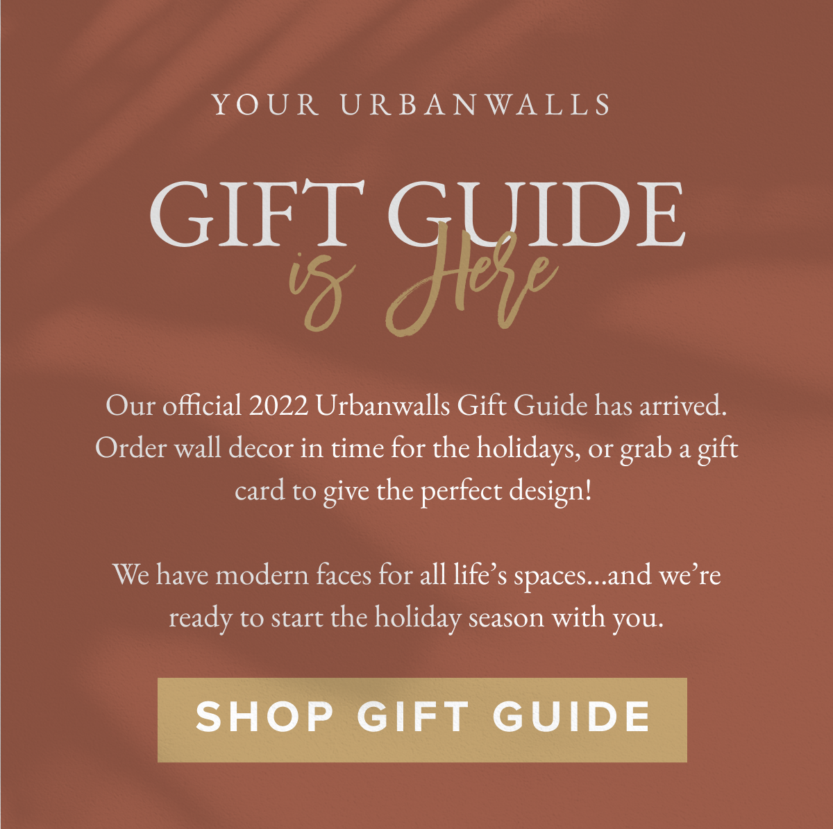 Urbanwalls Gift Guide is here! 