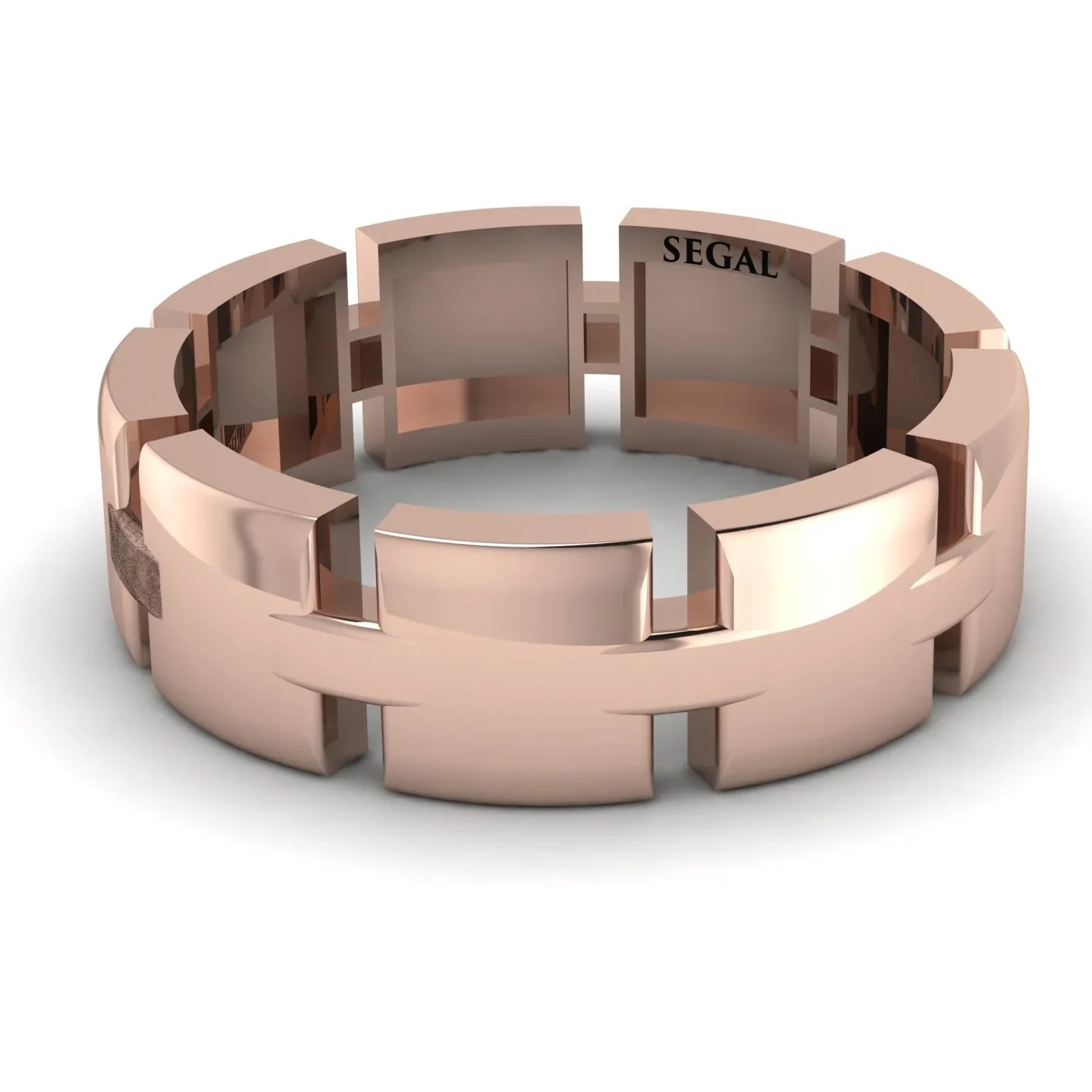 Image of Geometrical Wedding Ring - Jackson No. 2