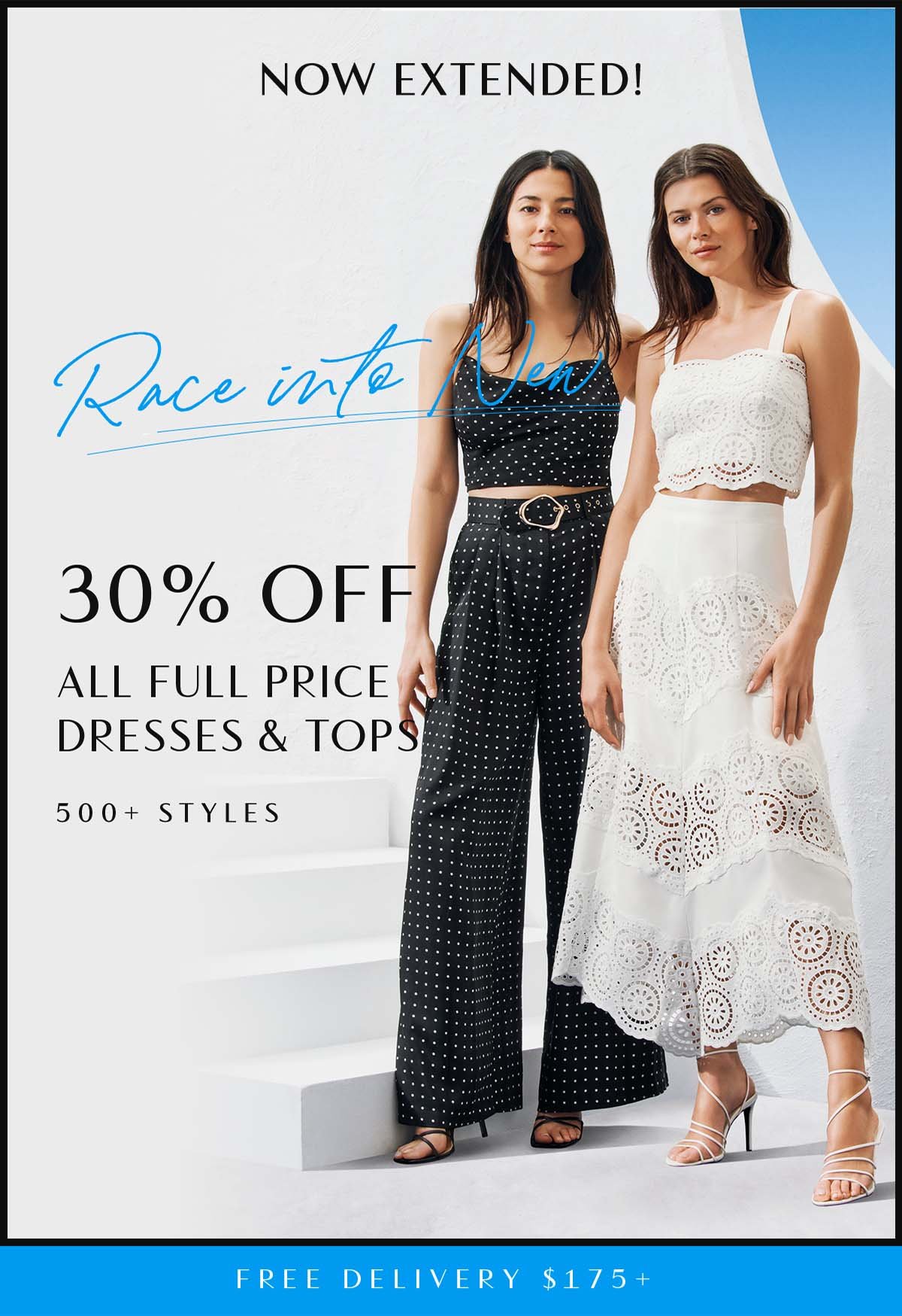 Race Into New | 30% Off All Full Price Dresses & Tops