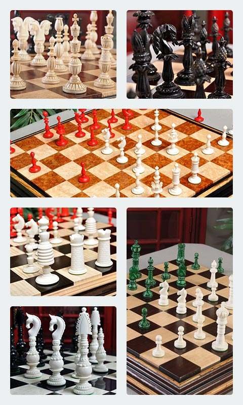 Luxury Bone Chess Pieces