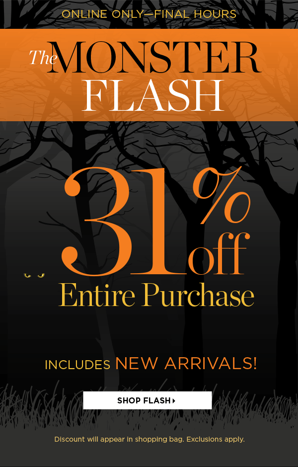 31% off Entire Purchase | Shop Flash