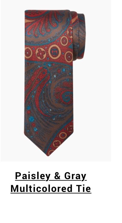 Paisley and Gray Tie