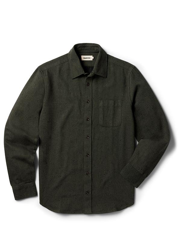 The California Shirt in Brushed Army