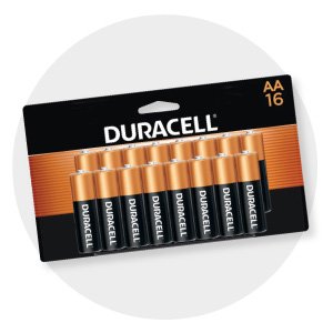 16 Pack AA Duracell Batteries with a $100+ order