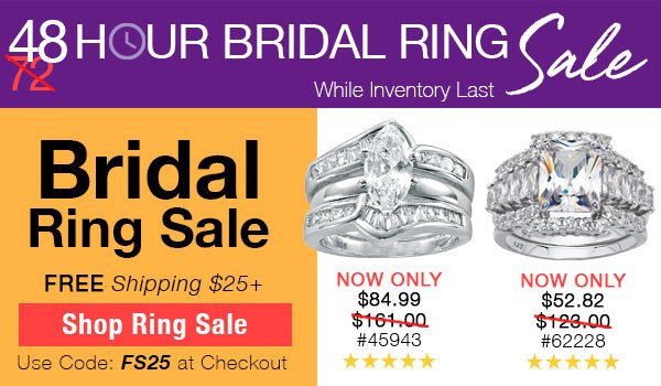 72 Hour Bridal Ring Sale Sub