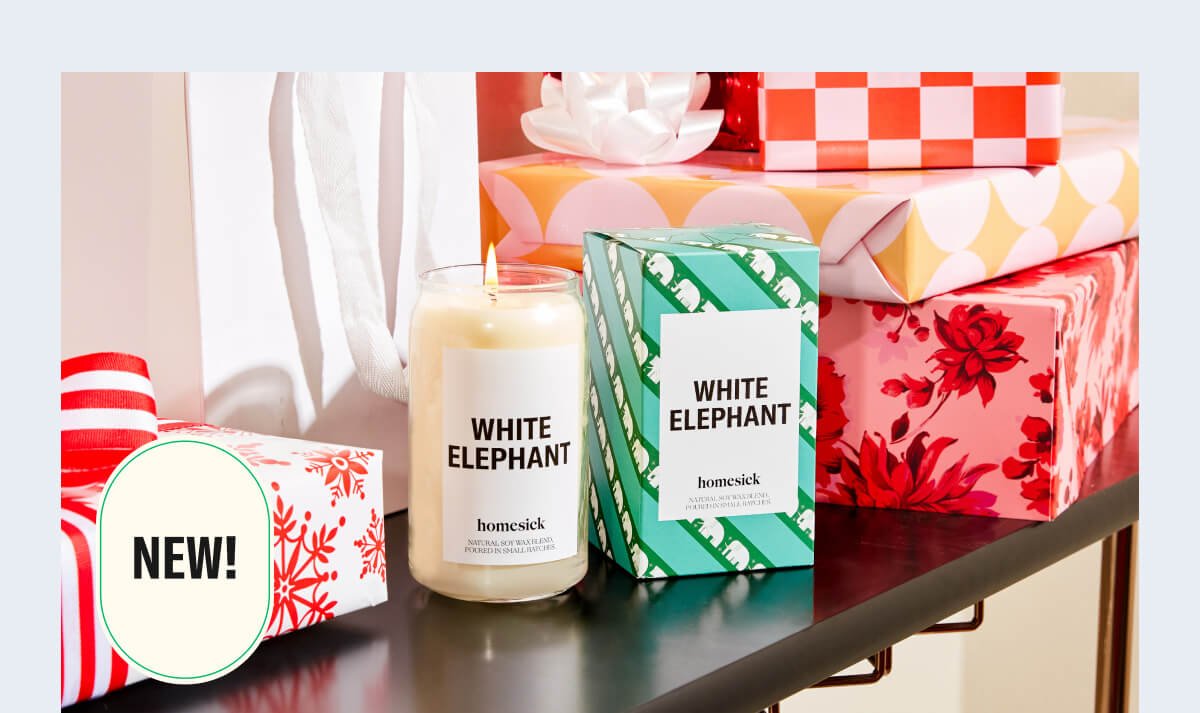 white elephant candle