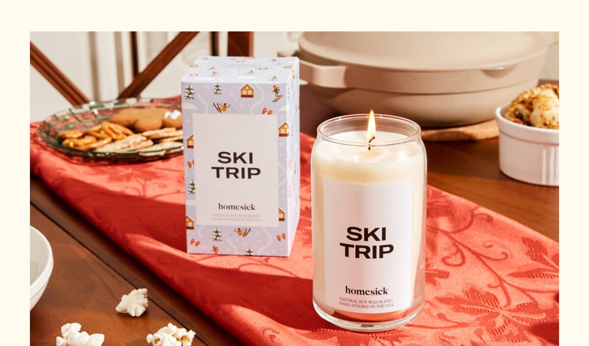 ski trip candle