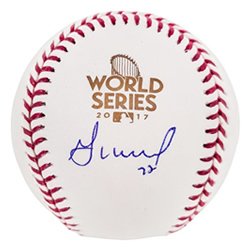 Jose Altuve Autographed Signed Official 2017 World Series Baseball Houston Astros JSA #203029
