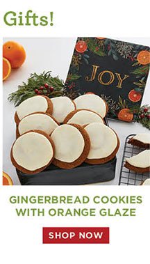 Gingerbread Cookies iwth Orange Glaze