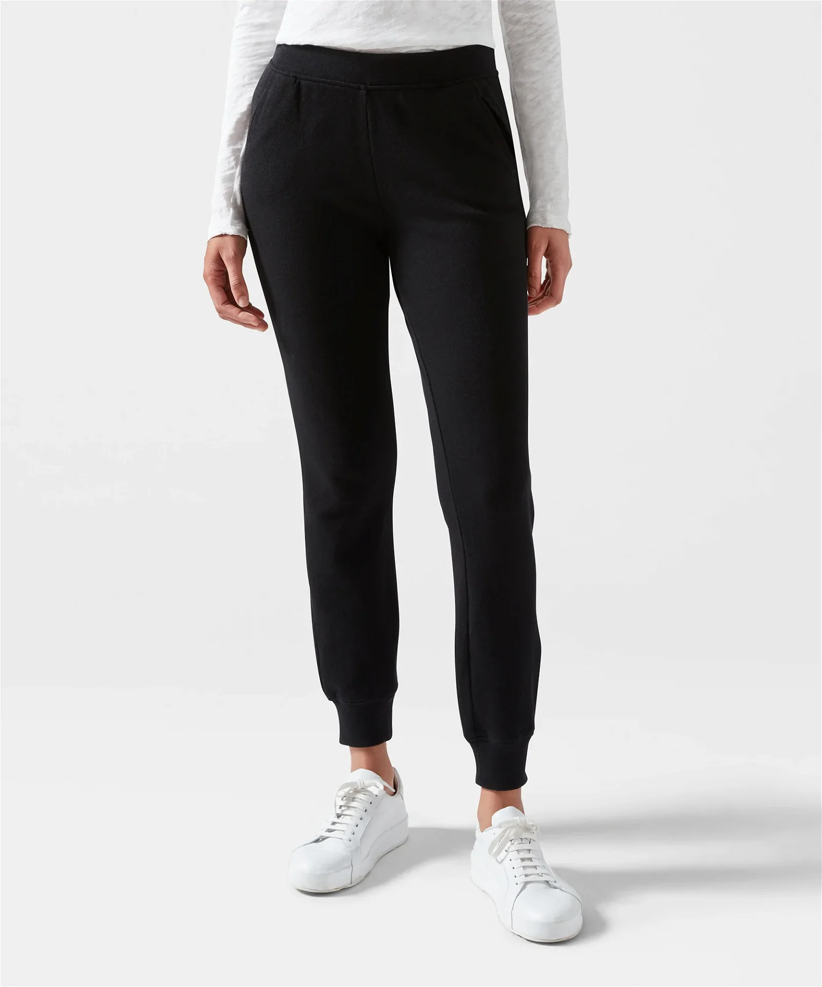 Image of French Terry Sweatpants - Black
