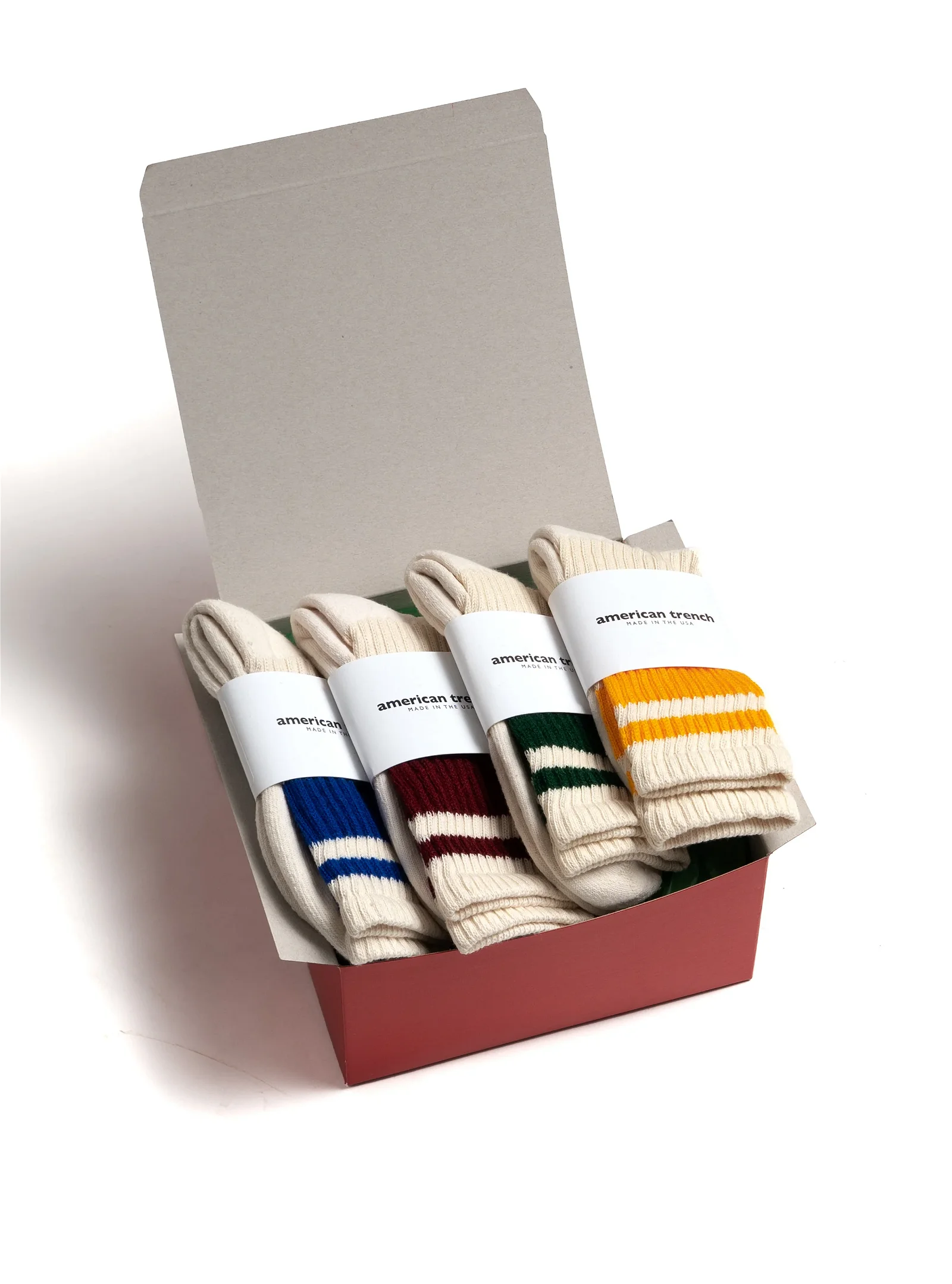 Image of Mono Stripe Holiday Sock Box