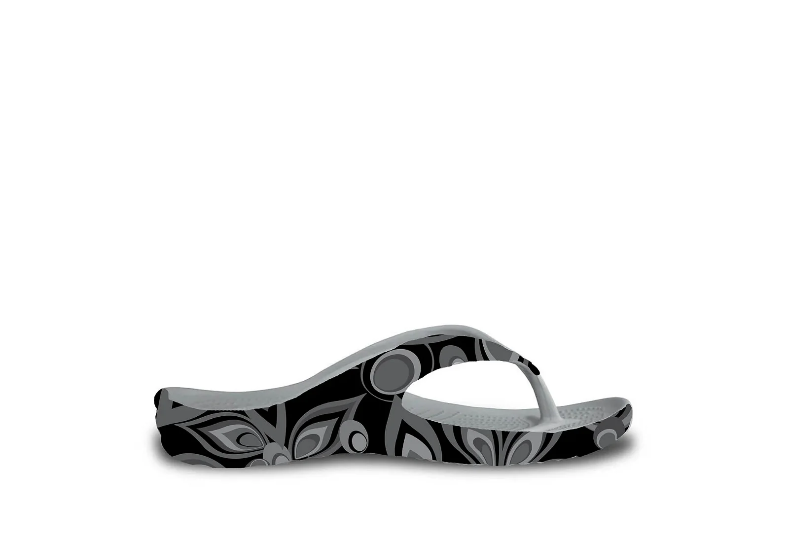 Image of Women's Loudmouth Flip Flops - Shagadelic Grey