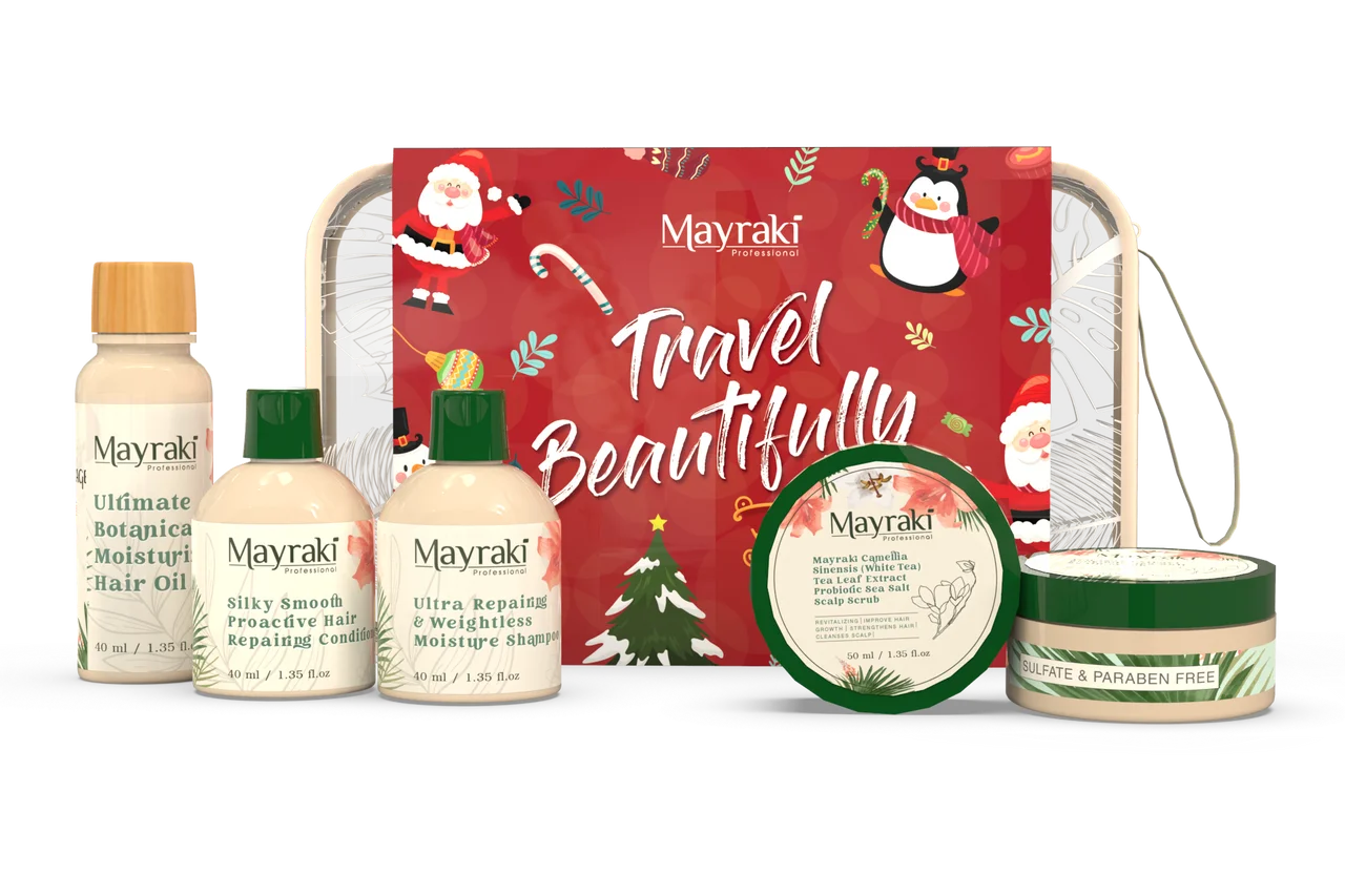 Image of Mayraki Hair Glowing Holiday Travel Kit ( 5-in-1) 