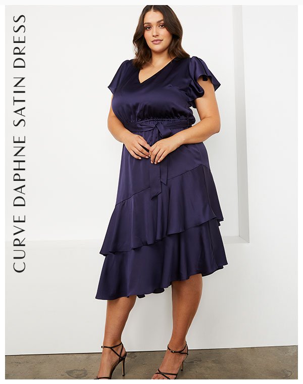 Curve Daphne Satin Dress