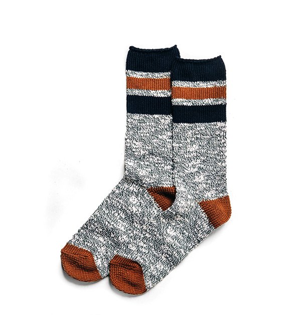 The Camp Sock in Heather Olive