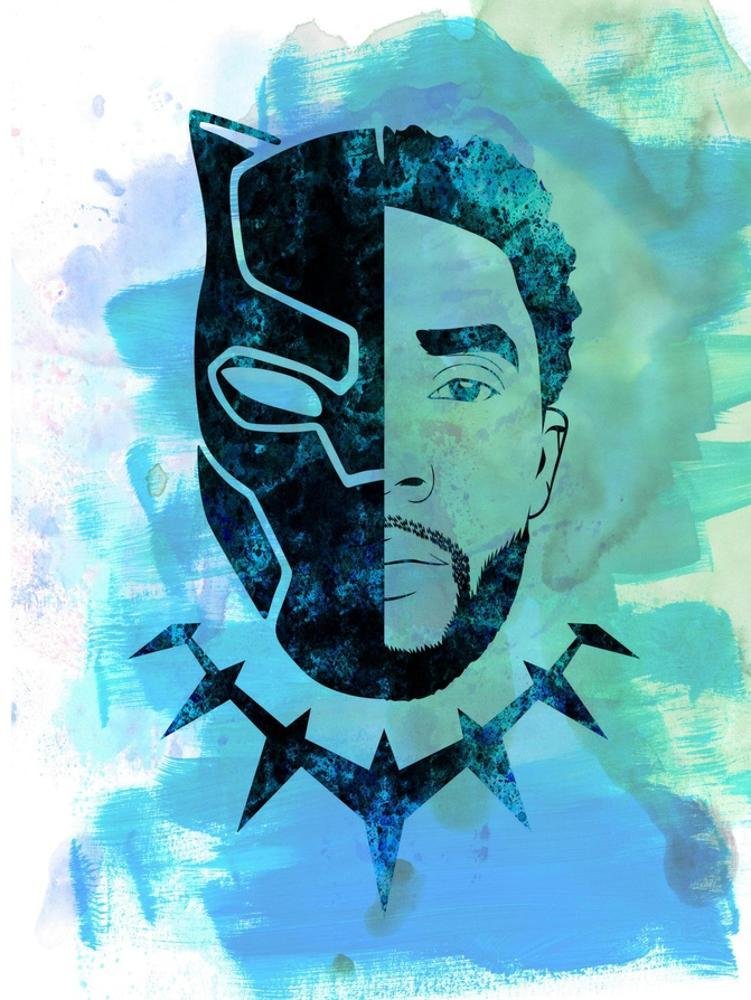Image of Black Panther Watercolor