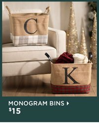 Monogram Bins