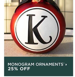 Monogram Ornaments