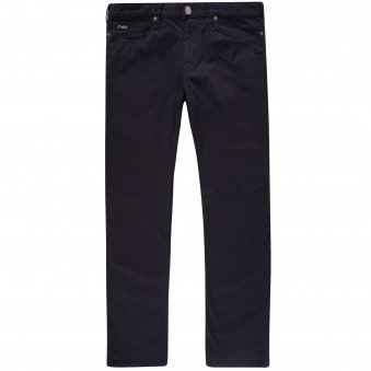 J06 Yarn-Dyed Cotton-Blend Trousers - Navy