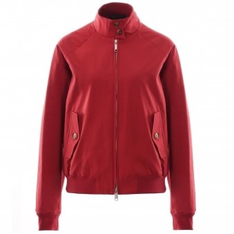 Womens G9 Harrington Jacket - Dark Red
