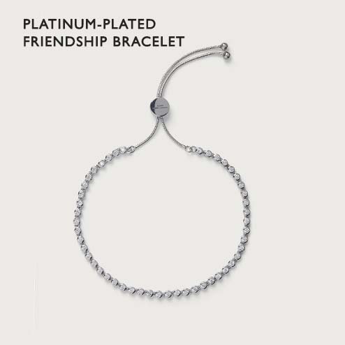 Platinum Plated Friendship Bracelet