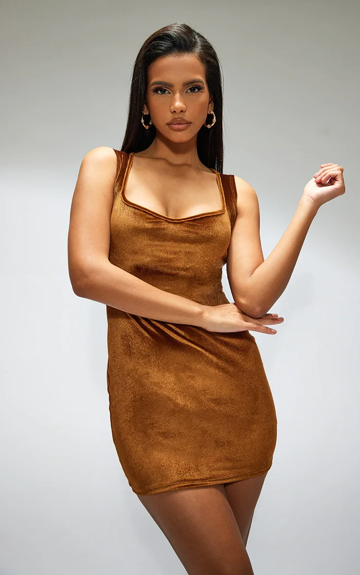 brown dress